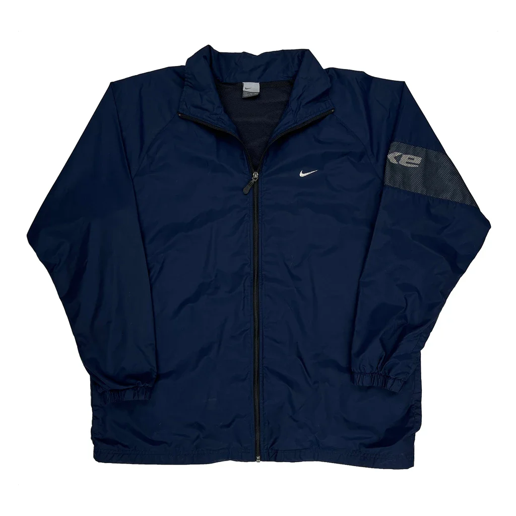 Nike Windbreaker - XL Navy Polyester
