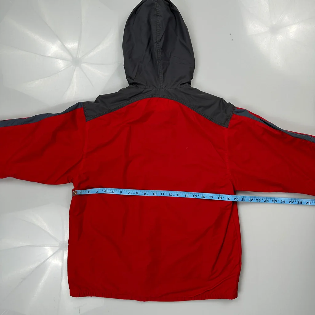 Nike Windbreaker - Medium Red Polyester - Image 3