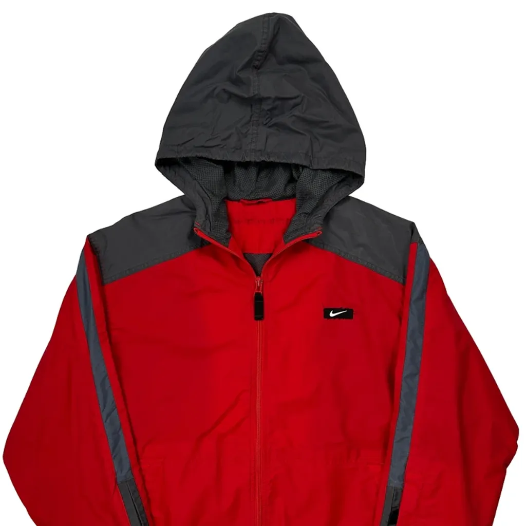 Nike Windbreaker - Medium Red Polyester - Image 4