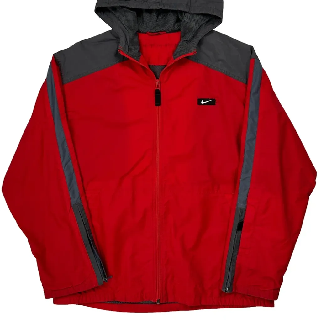 Nike Windbreaker - Medium Red Polyester - Image 5