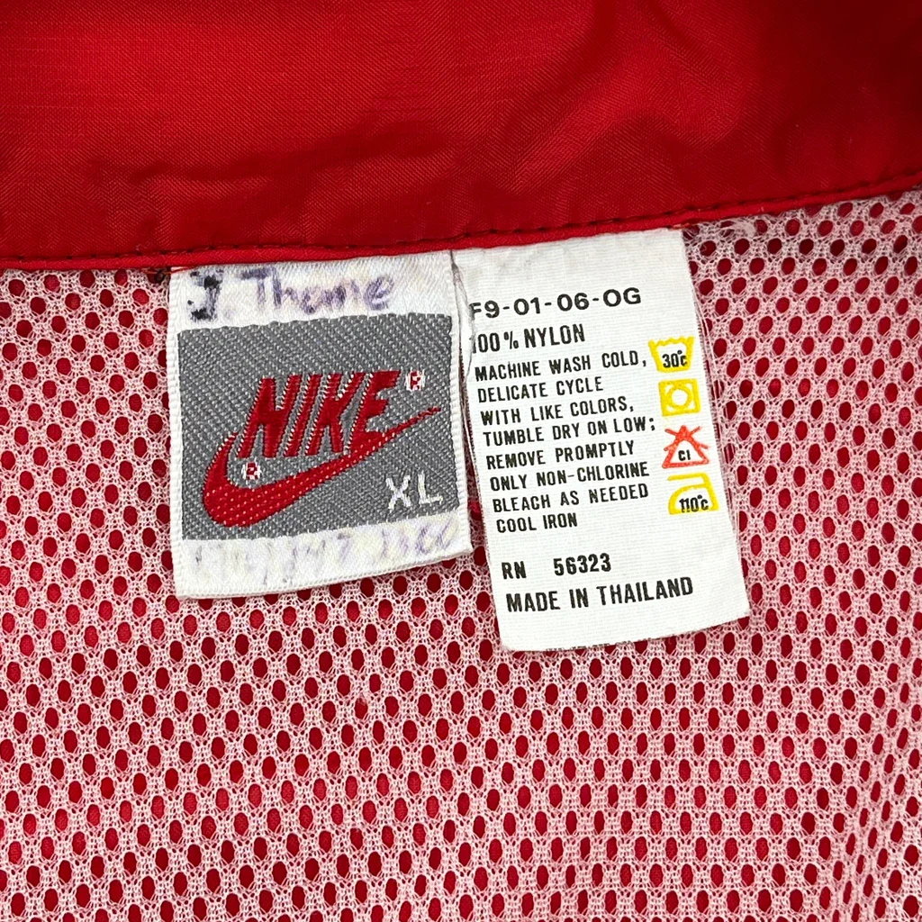 Nike Windbreaker - XL Red Nylon - Image 3