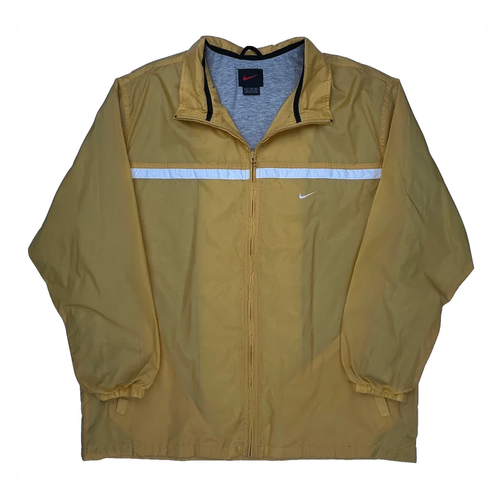 Nike Windbreaker - XL Yellow Polyester