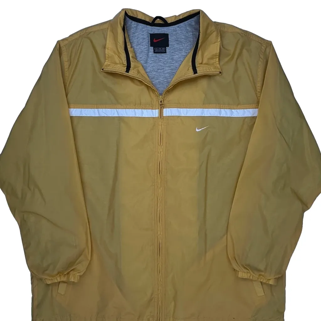 Nike Windbreaker - XL Yellow Polyester - Image 5