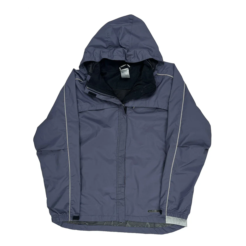 Nike Windbreaker - Large Blue Polyester
