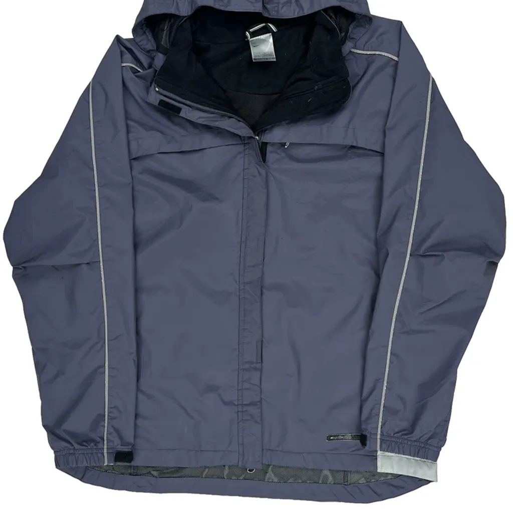 Nike Windbreaker - Large Blue Polyester - Image 4