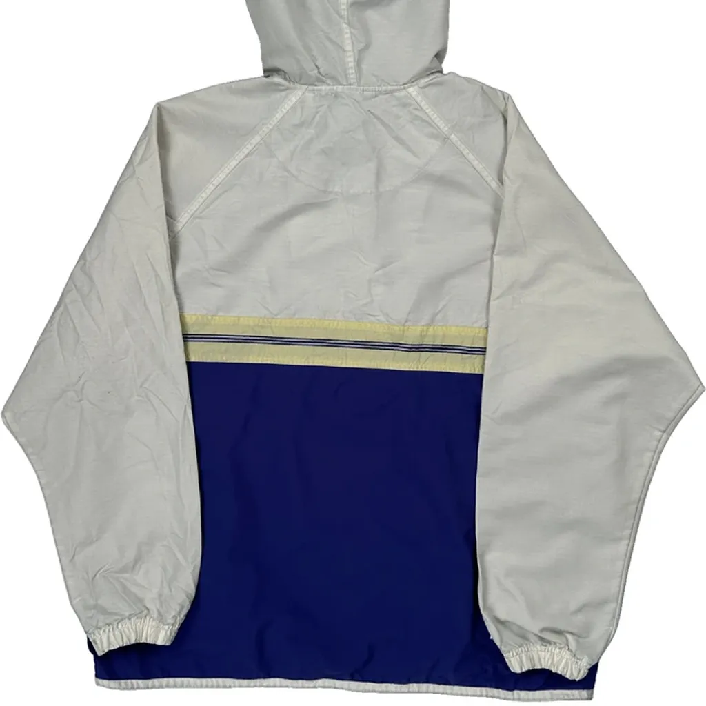 Nike Striped Windbreaker - Large Blue Polyester - Image 6