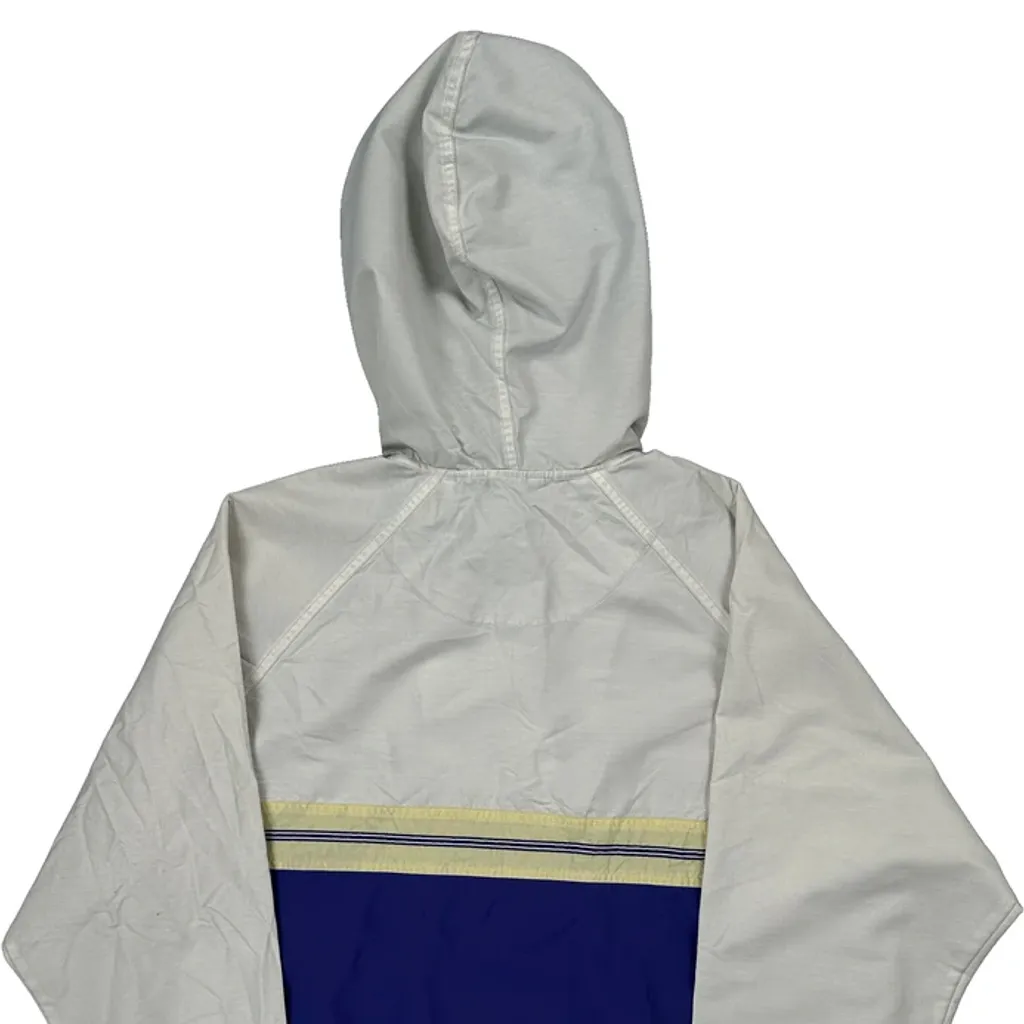 Nike Striped Windbreaker - Large Blue Polyester - Image 7