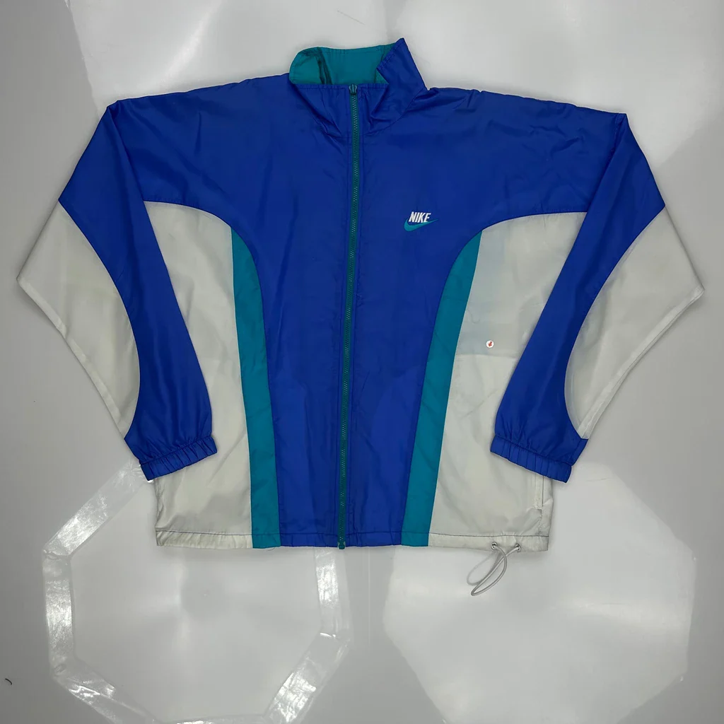 Nike Windbreaker - Medium Blue Polyester - Image 3