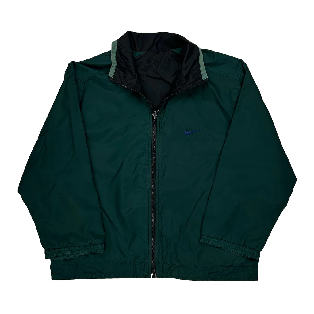 Nike Spellout Windbreaker - Medium Green Polyester