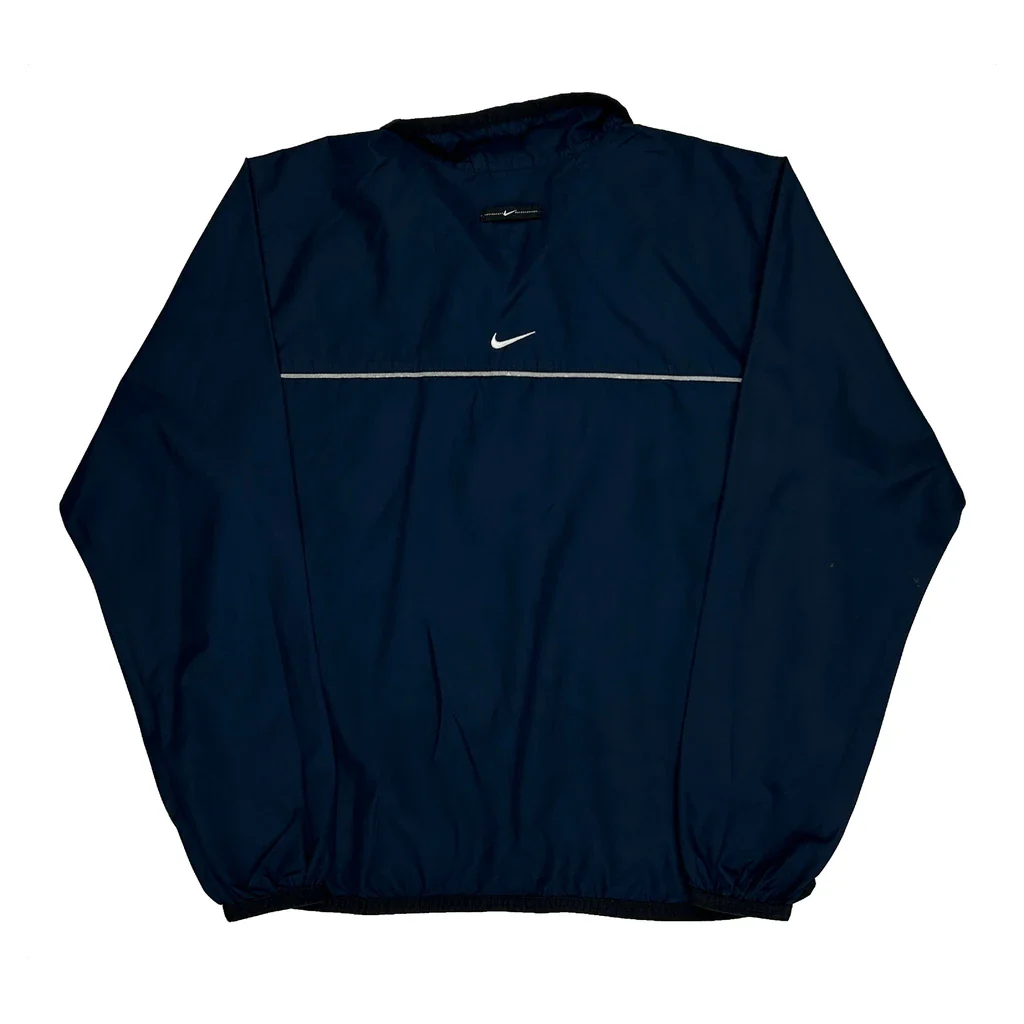 Nike Windbreaker - Medium Navy Polyester - Image 2