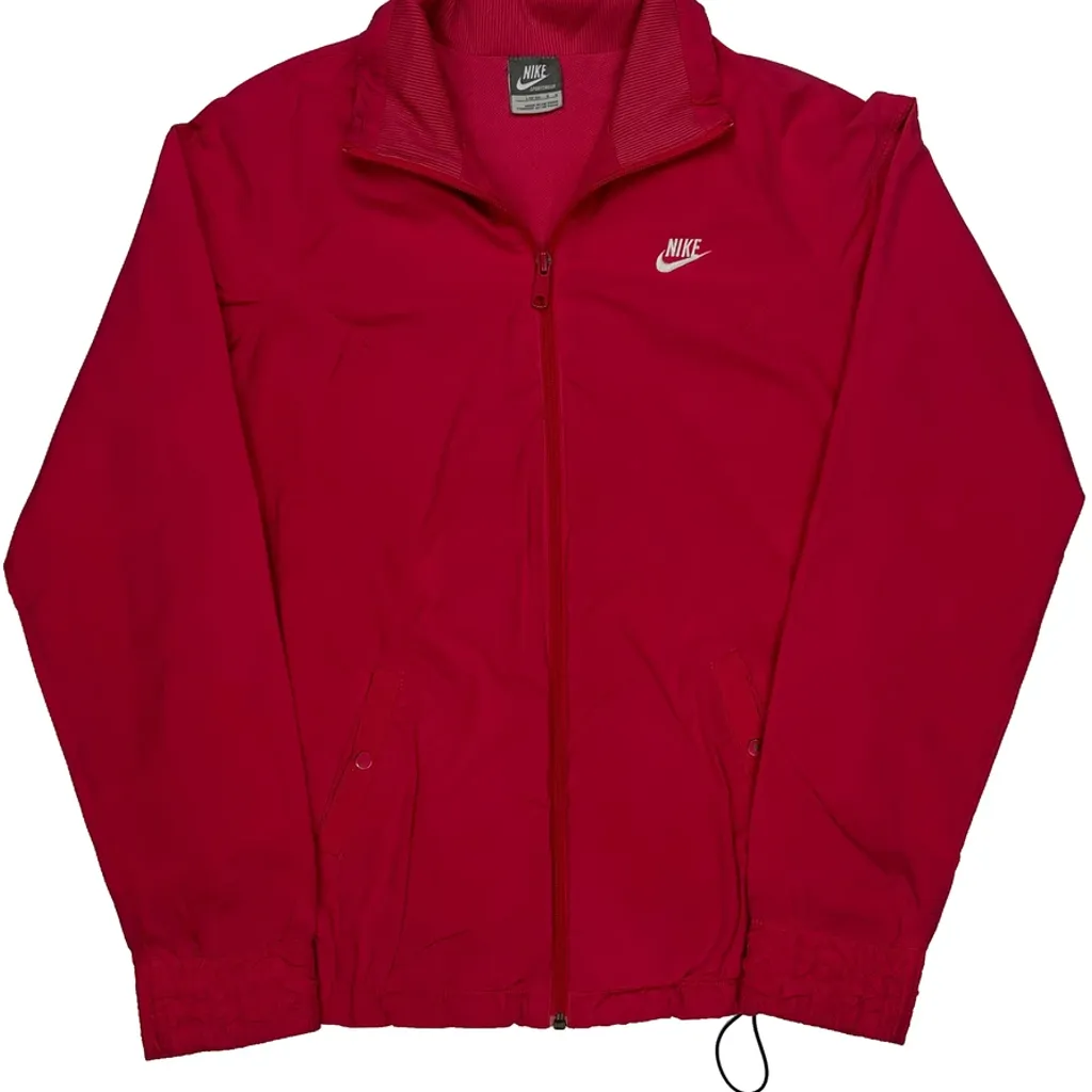 Nike Windbreaker - Large Red Polyester - Image 4
