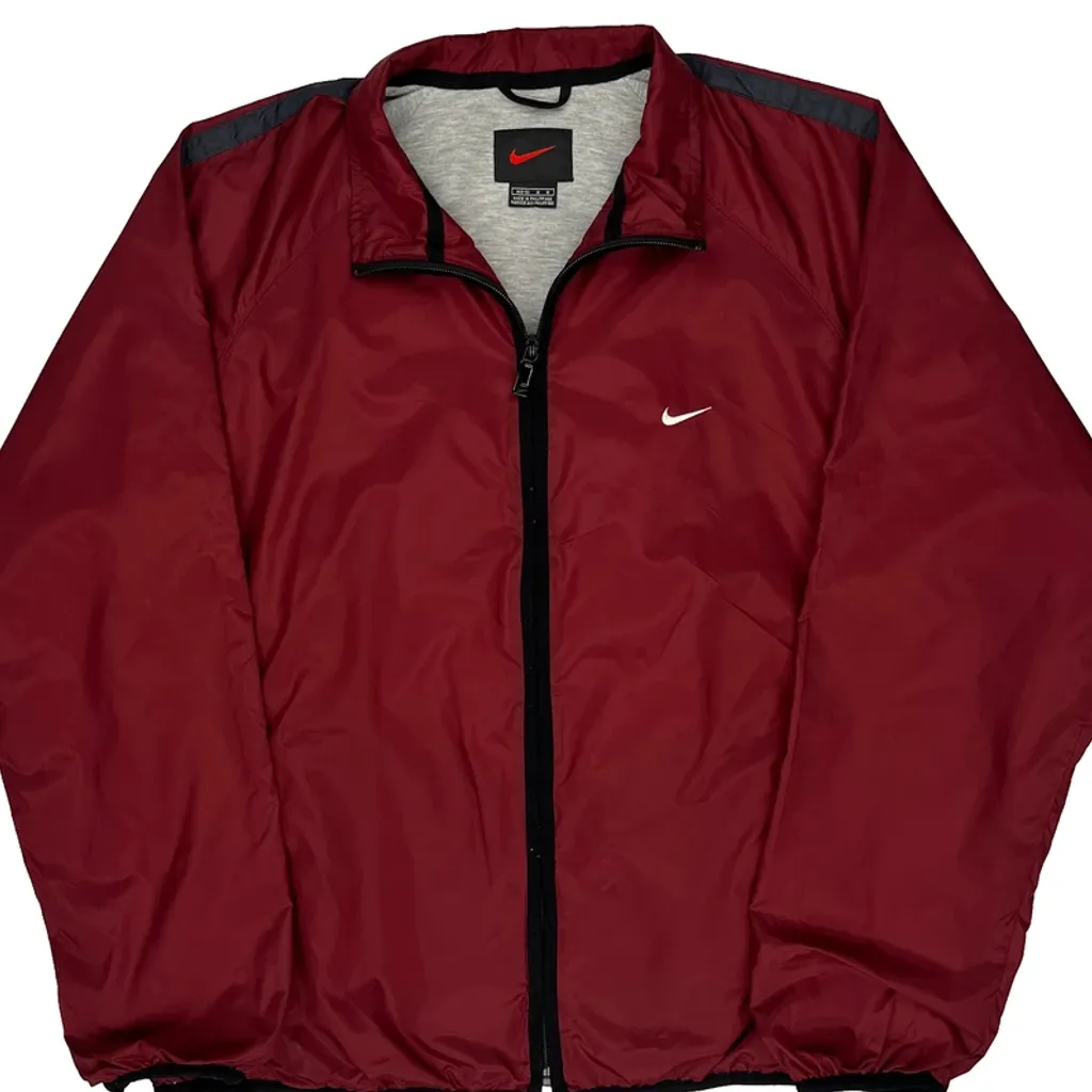 Nike Windbreaker - Medium Red Polyester - Image 4