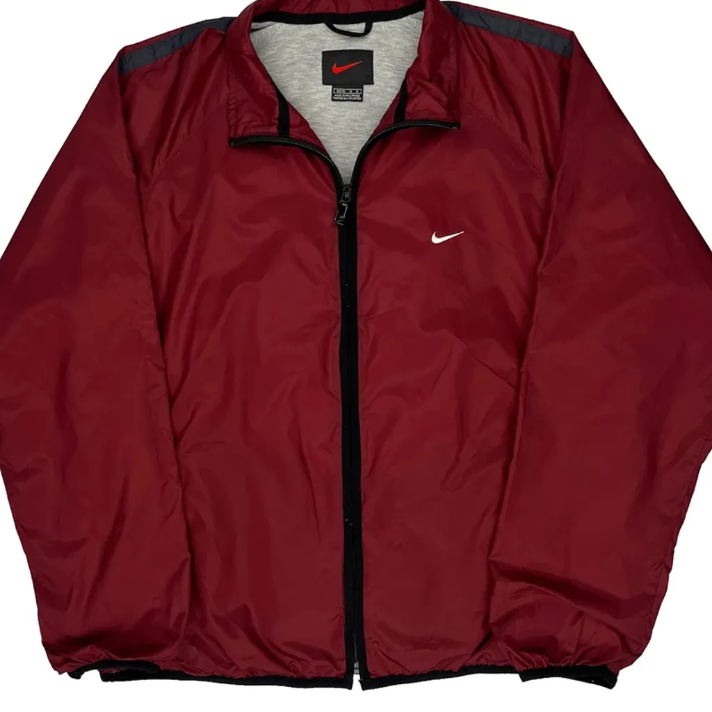 Nike Windbreaker - Medium Red Polyester - Image 5