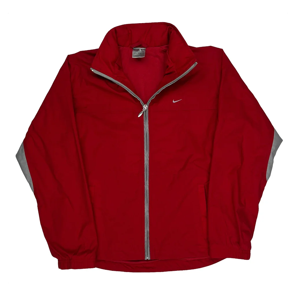 Nike Windbreaker - XS Red Polyester
