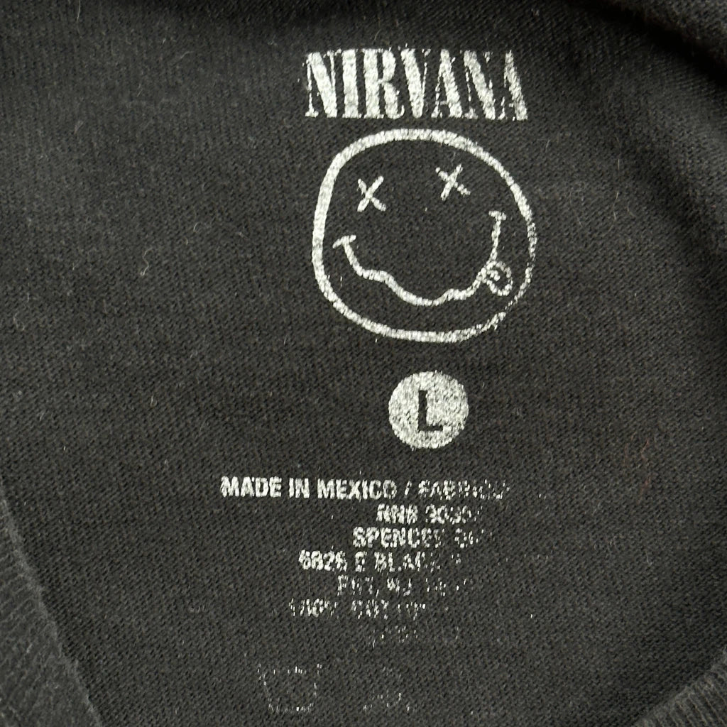 Nirvana Band T-Shirt - Large Black Cotton - Image 3