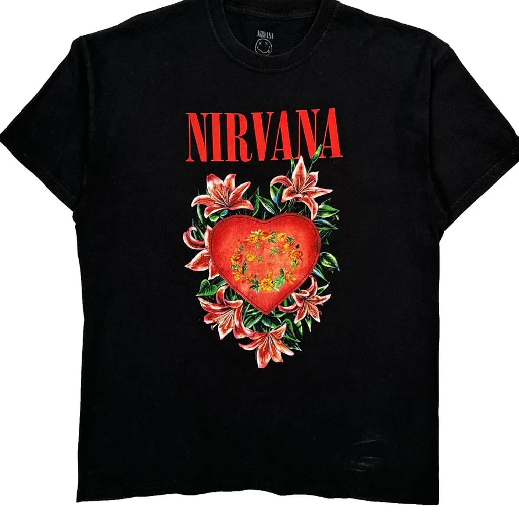 Nirvana Band T-Shirt - Large Black Cotton - Image 4
