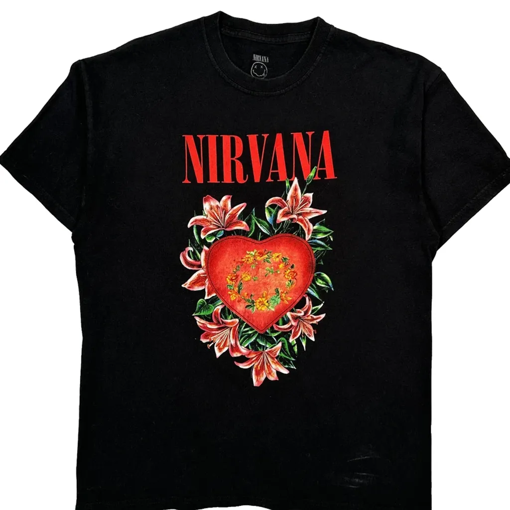 Nirvana Band T-Shirt - Large Black Cotton - Image 5