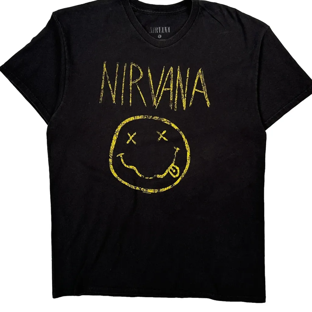 Nirvana Band T-Shirt - Large Black Cotton - Image 4