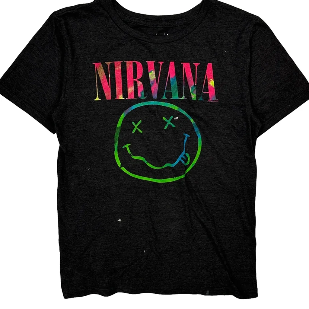 Nirvana Band T-Shirt - XS Black Cotton - Image 5