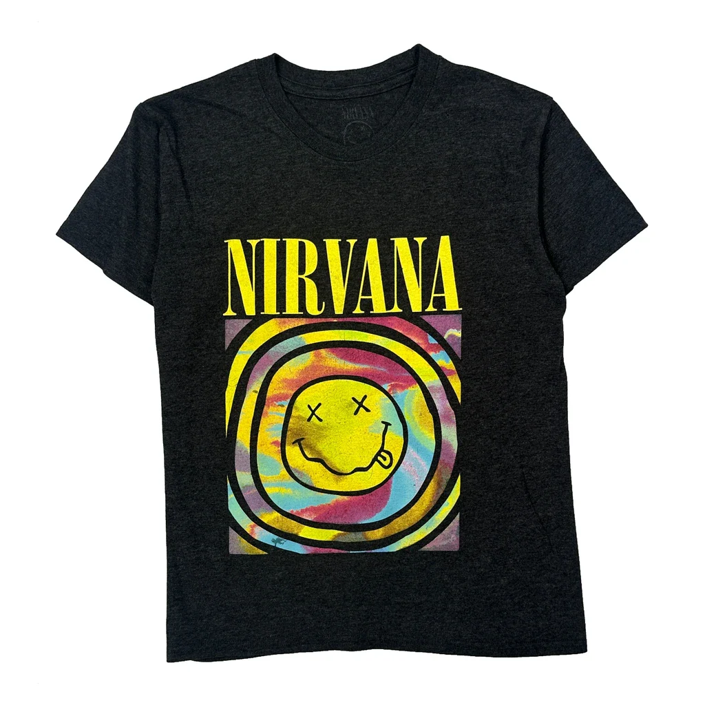 Nirvana Band T-Shirt - Small Gray Cotton