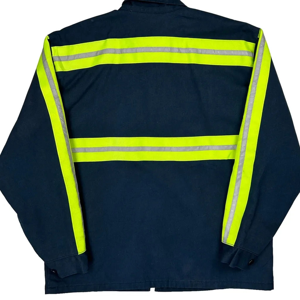 Nj Transit Red Kap Workweaar Jacket - Large Blue Polyester - Image 6