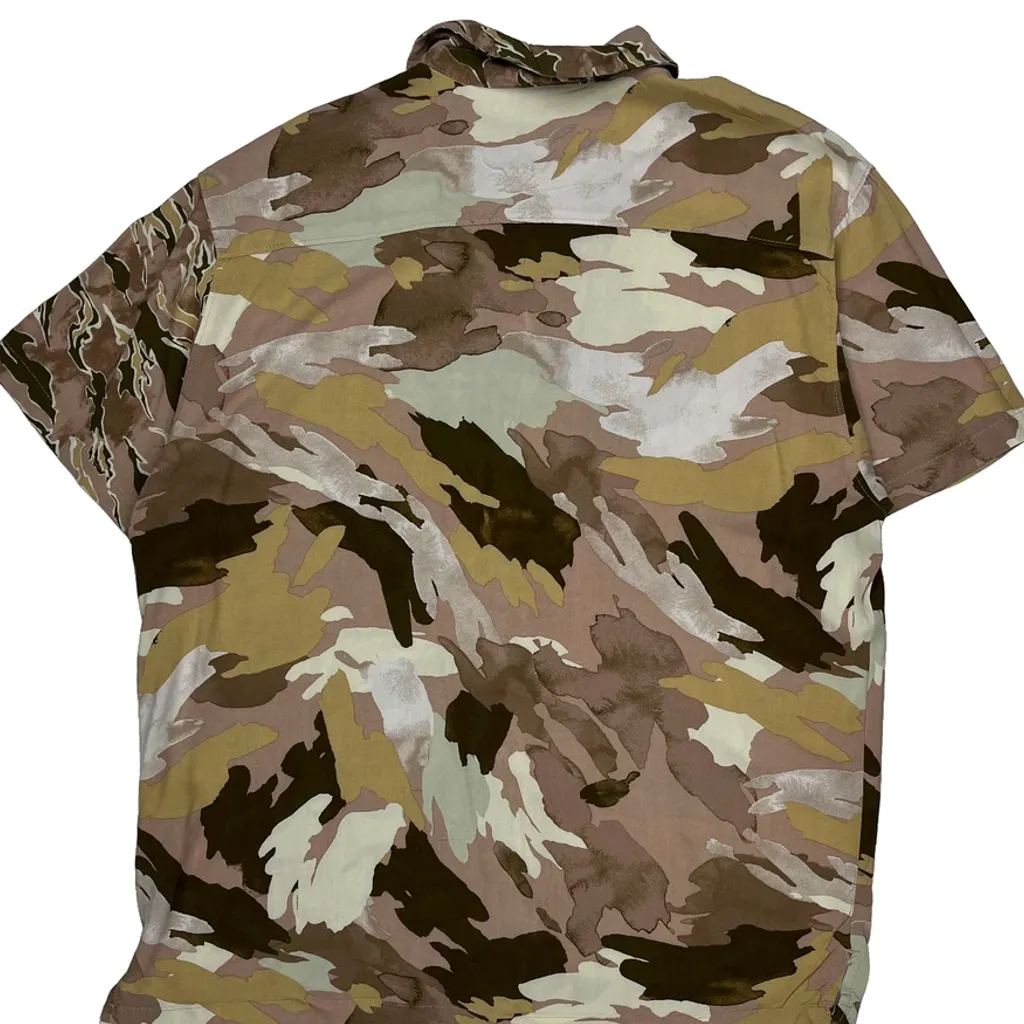 No Boundaries Camo Short Sleeve Shirt - Large Camo Cotton - Image 6