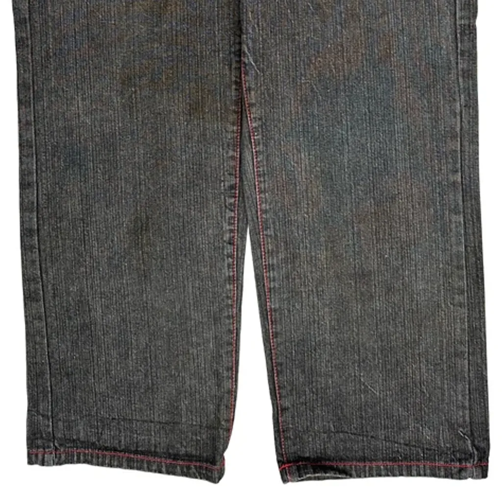 Noiz Contrast Stitch Baggy Jeans - 36W 30L Grey Cotton - Image 10