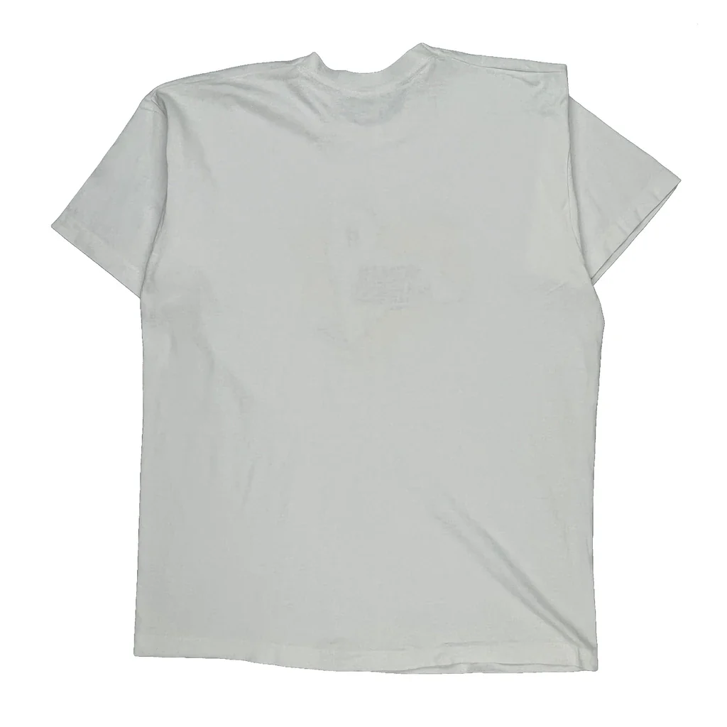 Nomad Madness Fruit Of The Loom Graphic T-Shirt - 2XL White Cotton - Image 2
