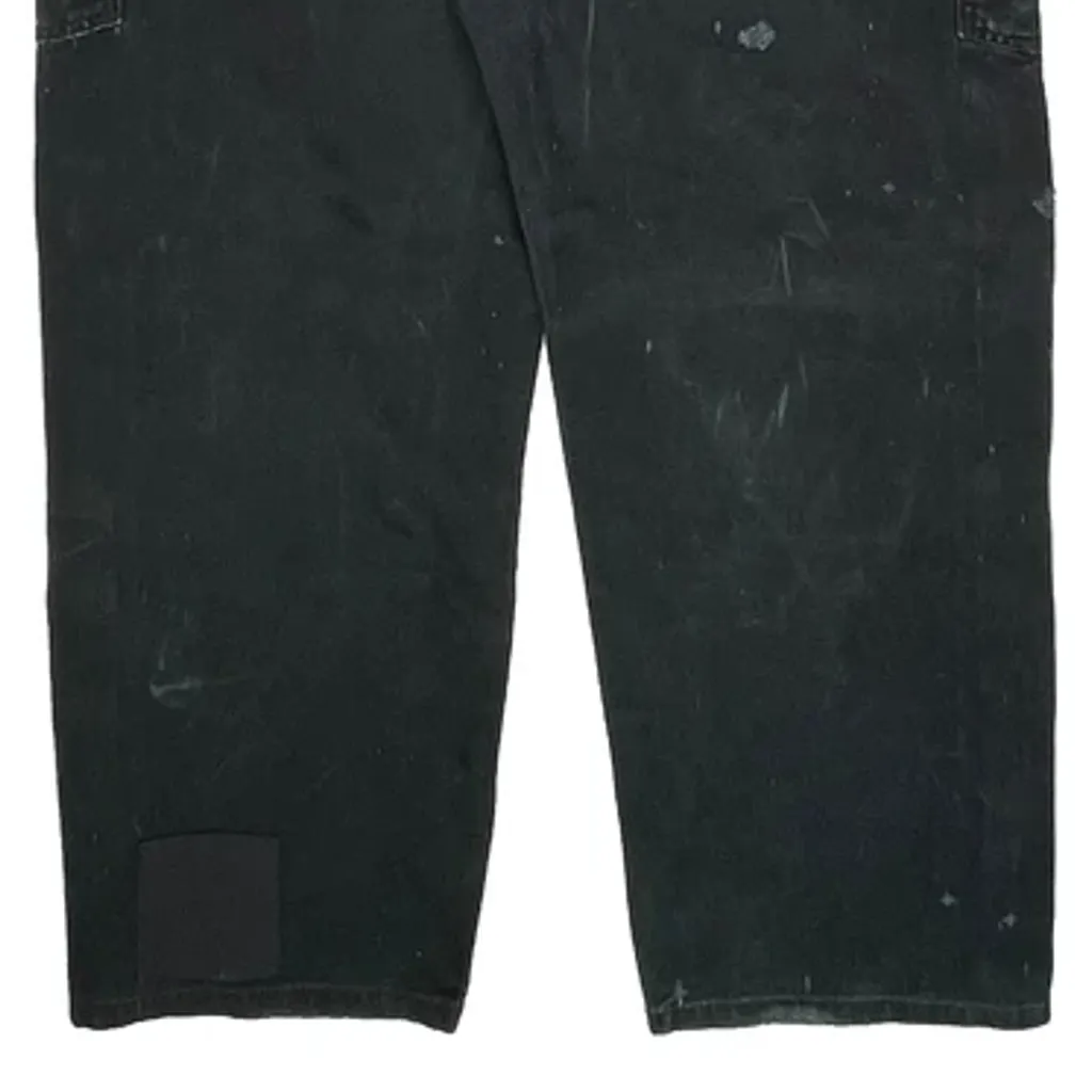 None Carhartt Double Knee Dungarees - 40W 34L Black Cotton - Image 5