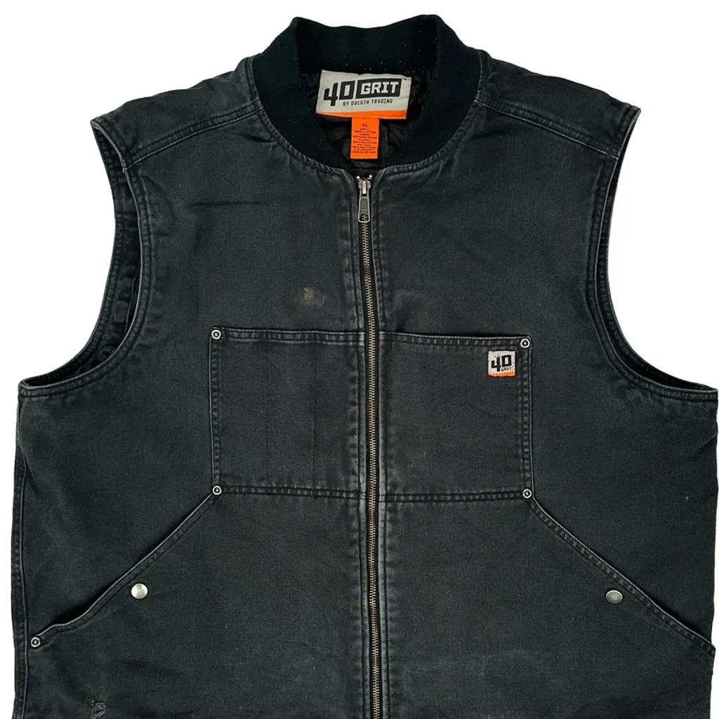 None Duluth Workwear Gilet - XL Black Cotton - Image 5