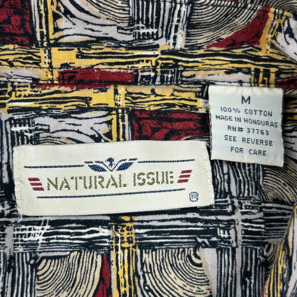 None Natural Issue Short Sleeve Shirt - Medium Multicoloured Cotton - Image 3