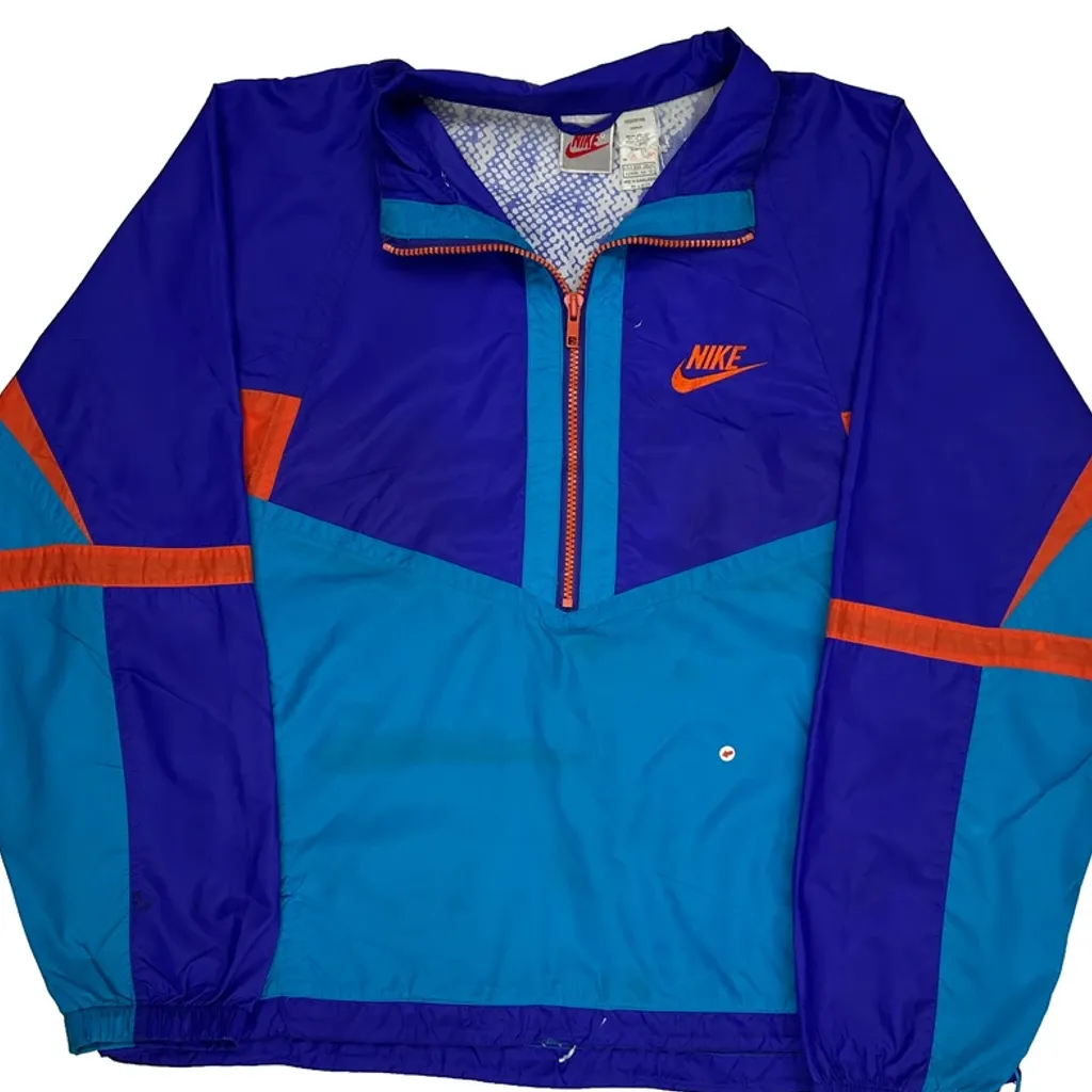 Nike Graphic Windbreaker - XL Blue Nylon - Image 5
