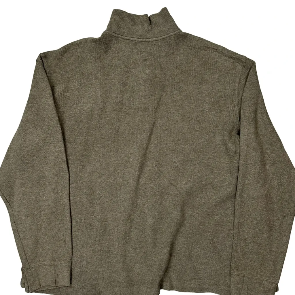 None Polo By Ralph Lauren 1/4 Zip - XL Grey Cotton - Image 7