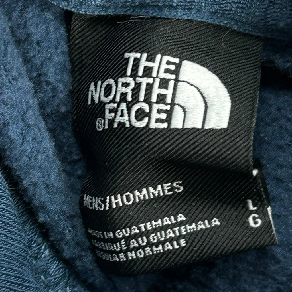 None The North Face Hoodie - Large Blue Cotton - Image 3