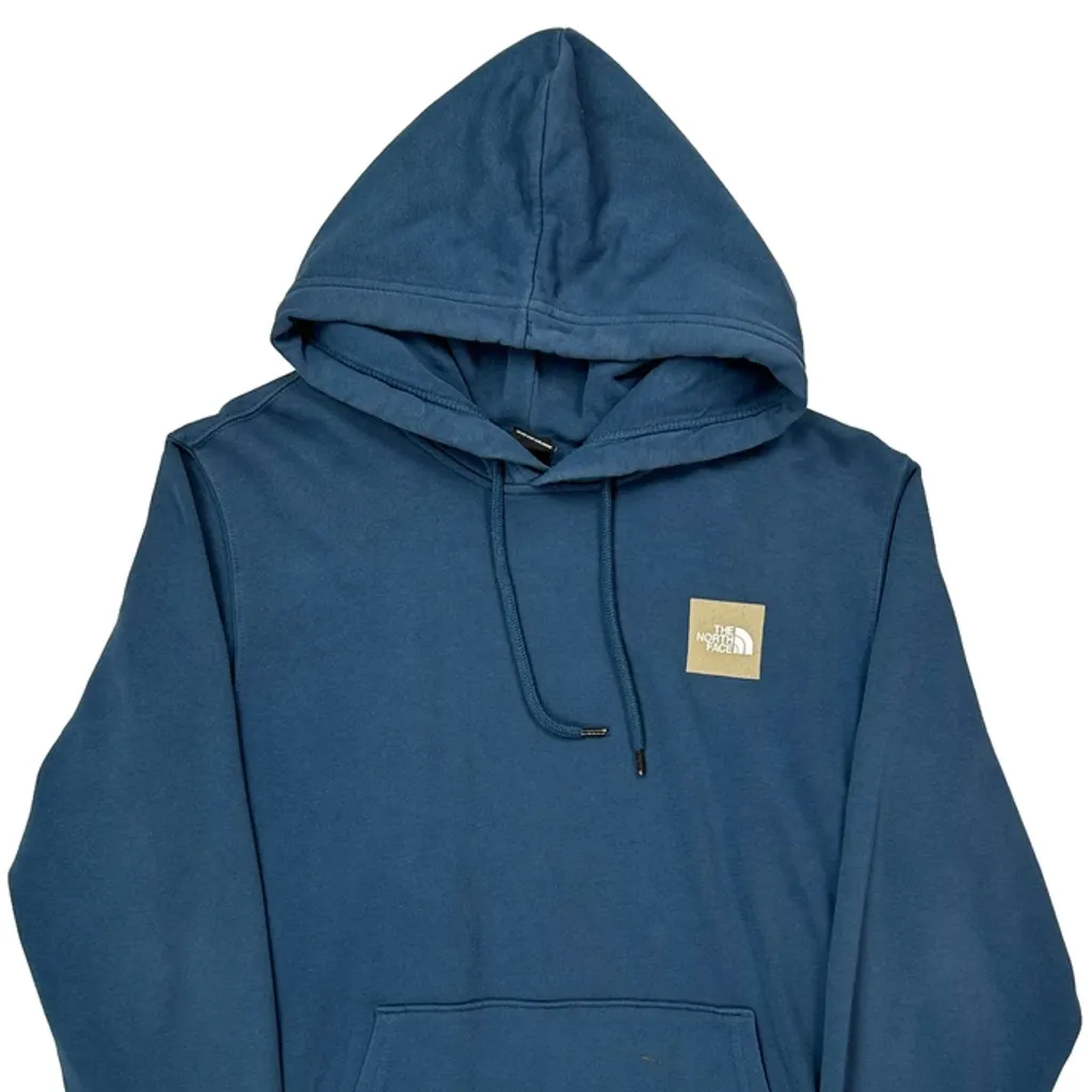 None The North Face Hoodie - Large Blue Cotton - Image 5