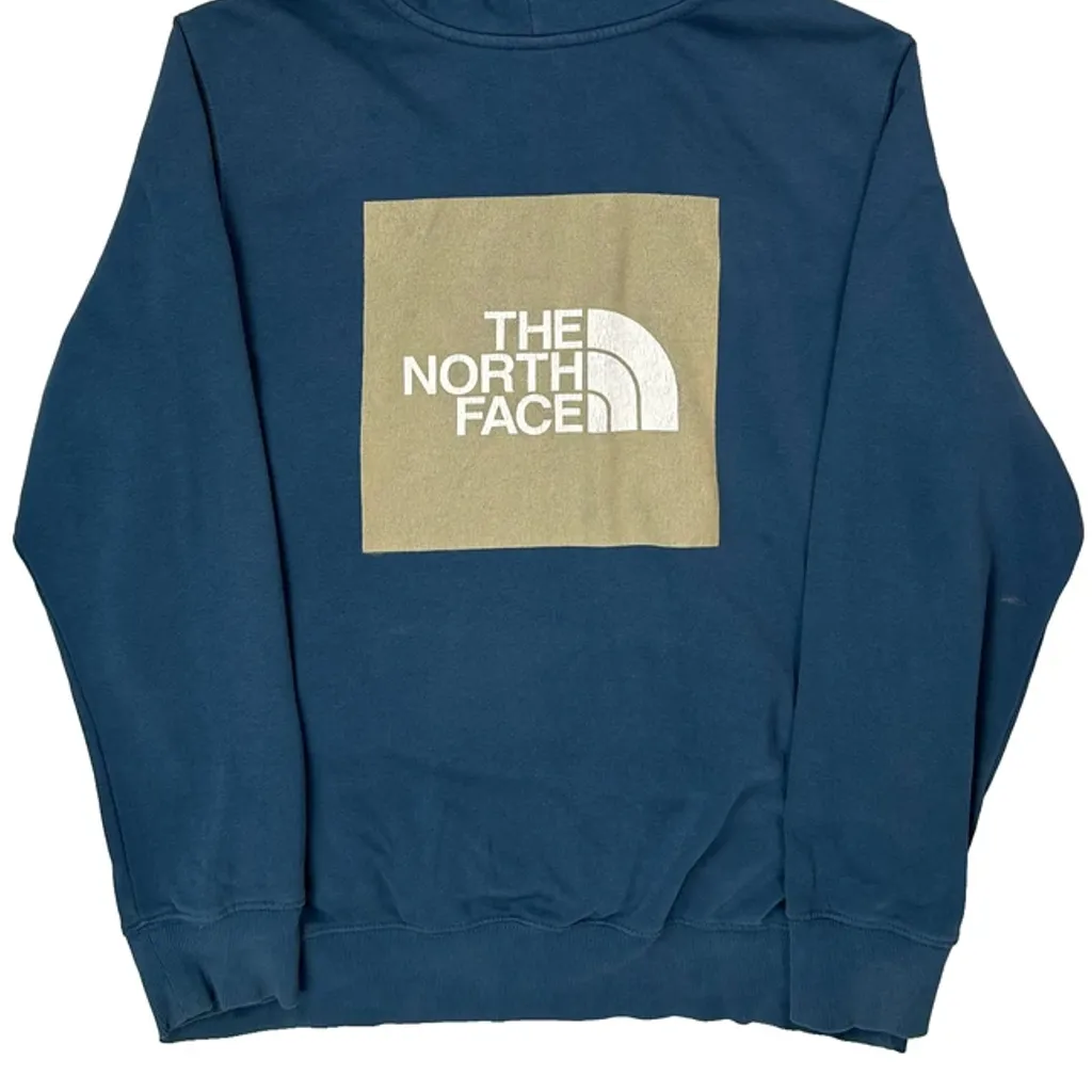 None The North Face Hoodie - Large Blue Cotton - Image 7