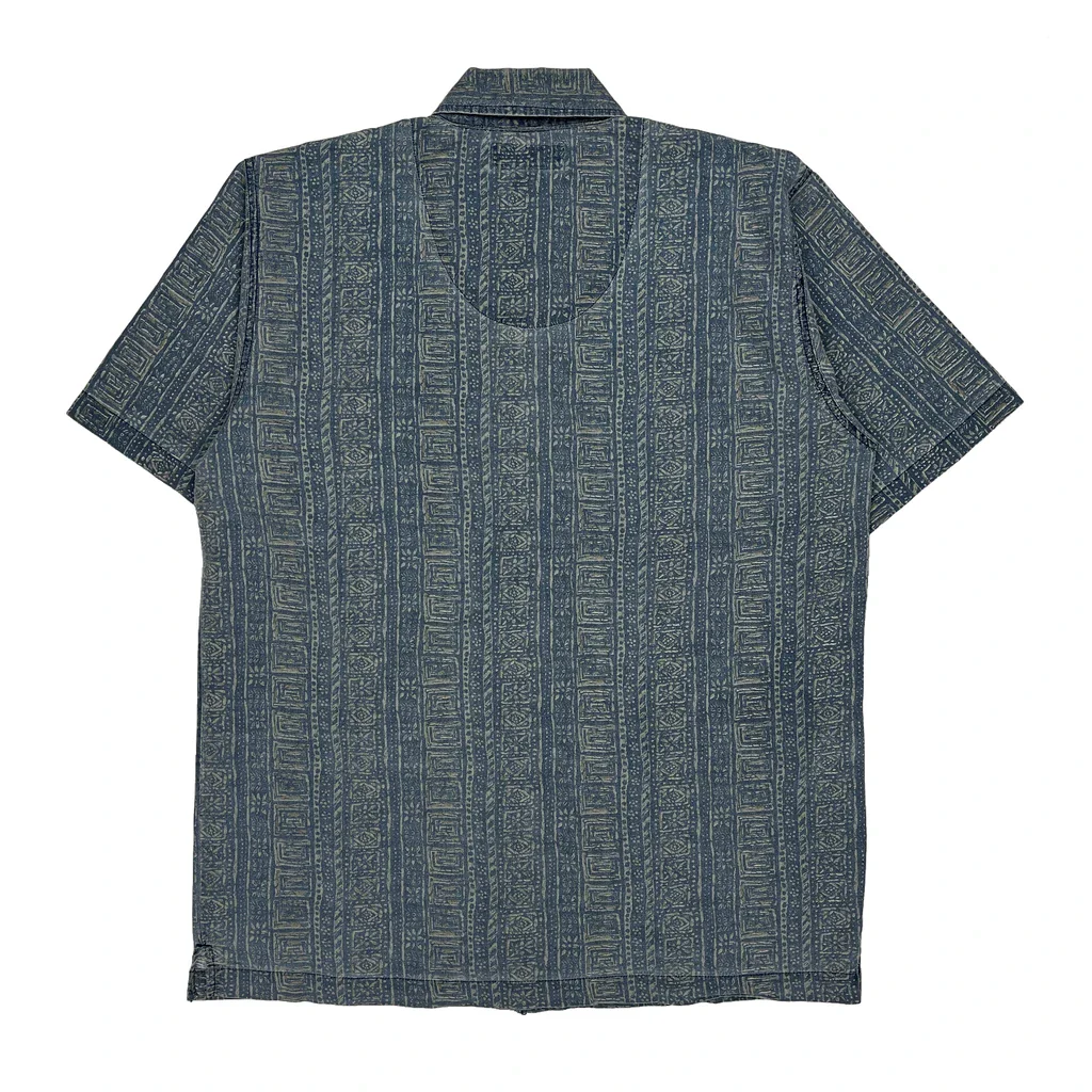 Noon Express Short Sleeve Shirt - Medium Blue Cotton - Image 2