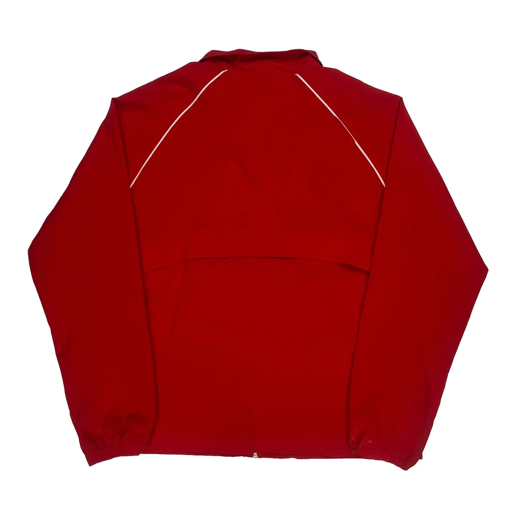 North Central College New Balance College Track Jacket - Large Red Polyester - Image 2