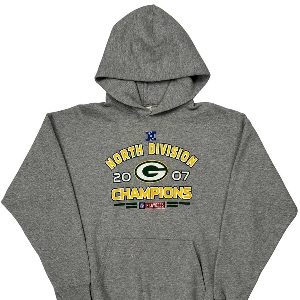 North Division Champions 2007 Nfl Hoodie - XL Grey Cotton - Image 5