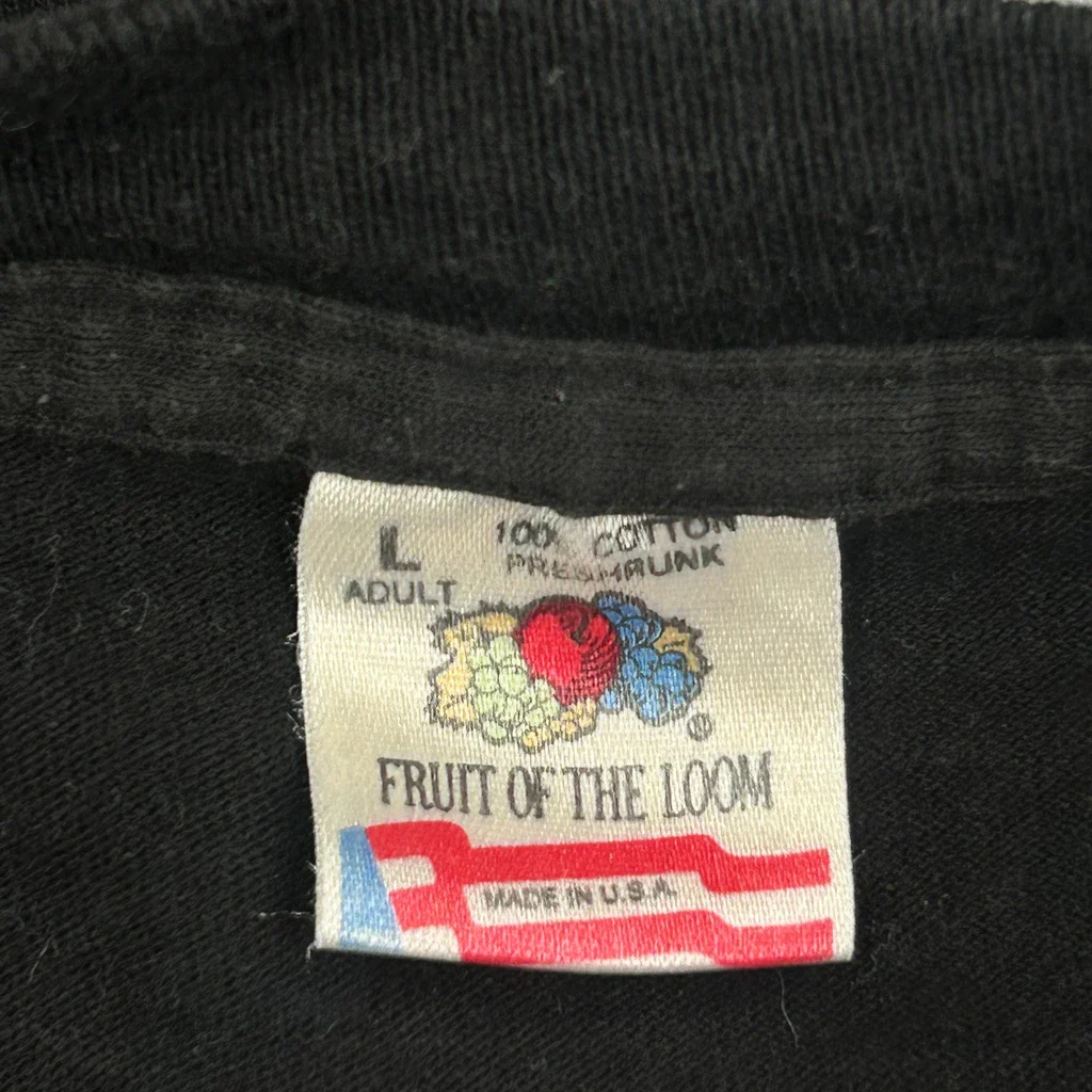 North Pole Chapter Fruit Of The Loom Single Stitch T-Shirt - Large Black Cotton - Image 3