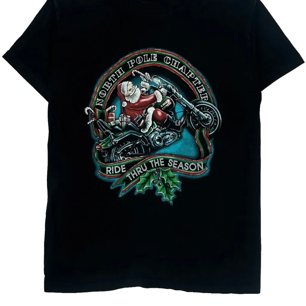 North Pole Chapter Fruit Of The Loom Single Stitch T-Shirt - Large Black Cotton - Image 5