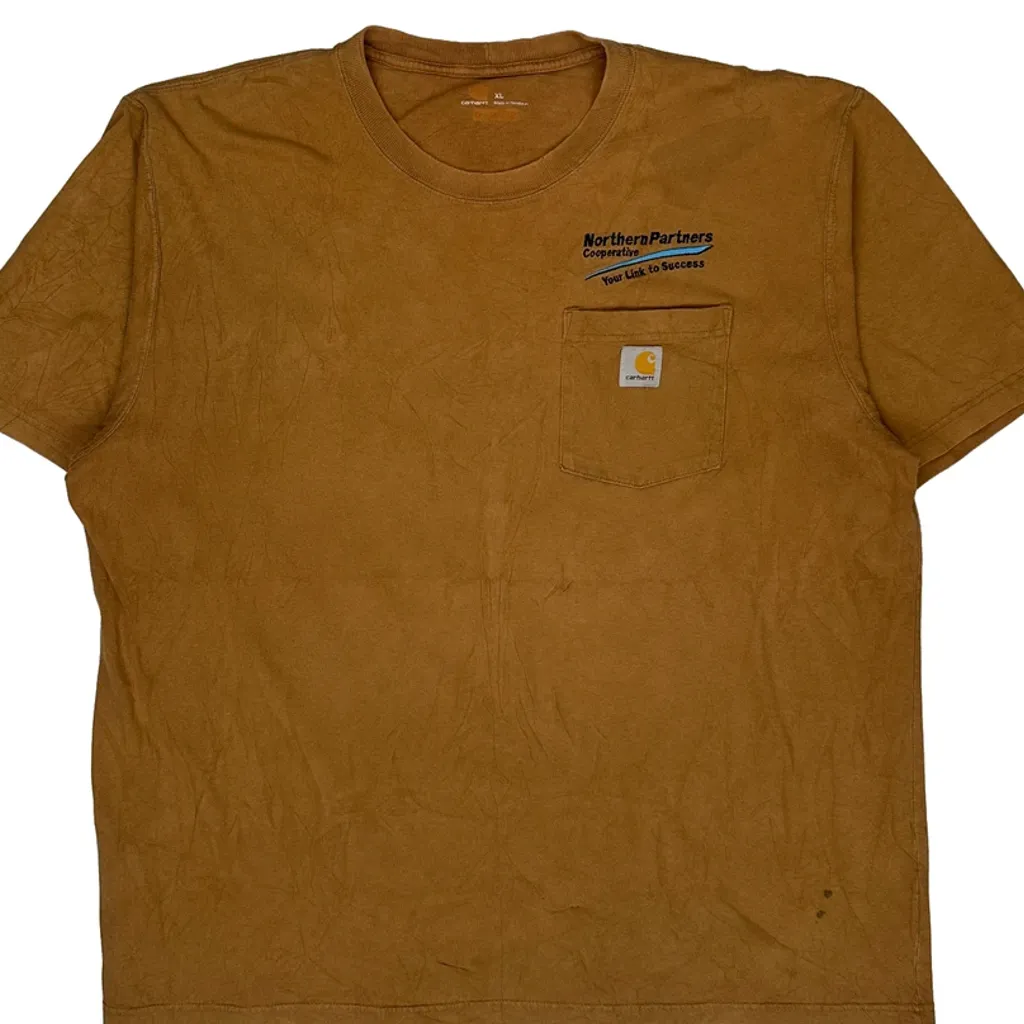 Northern Partners Carhartt T-Shirt - XL Brown Cotton - Image 5