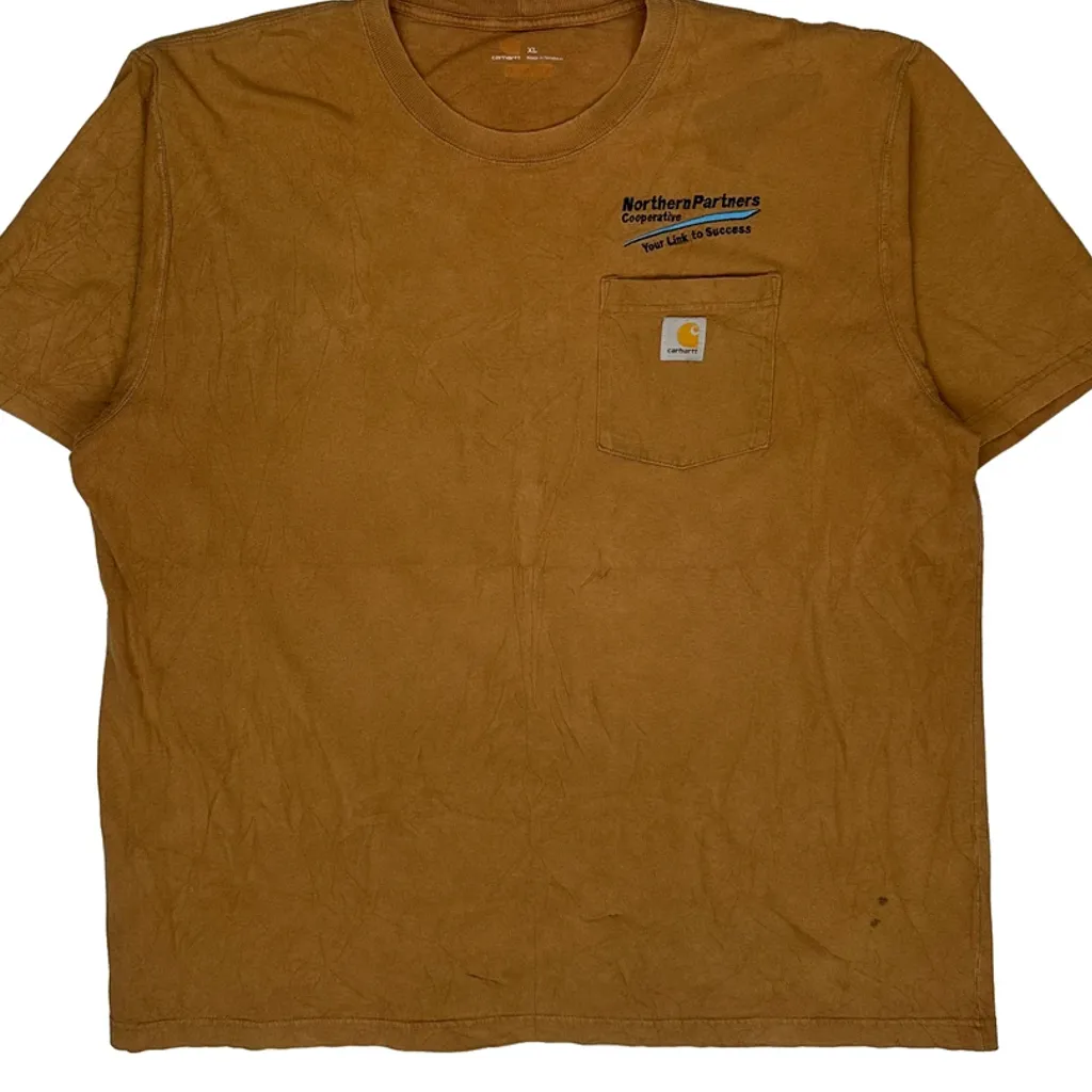 Northern Partners Carhartt T-Shirt - XL Brown Cotton - Image 6