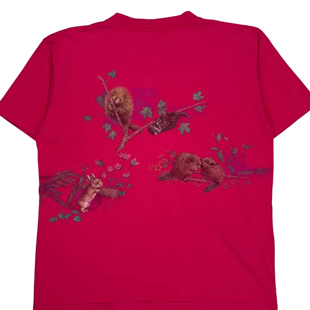 Northern Reflections T-Shirt - No Size Red Cotton - Image 6