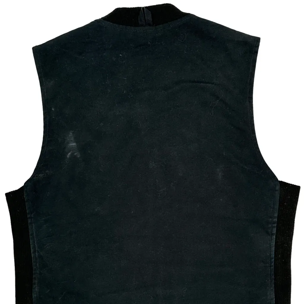Northscape Design-Build-Maintain Tough Duck Workwear Vest - Medium Black Cotton - Image 7