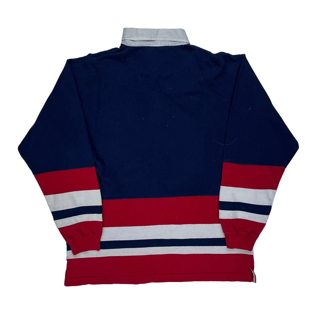 Northwest Territory Striped Rugby Shirt - Large Navy Cotton - Image 2