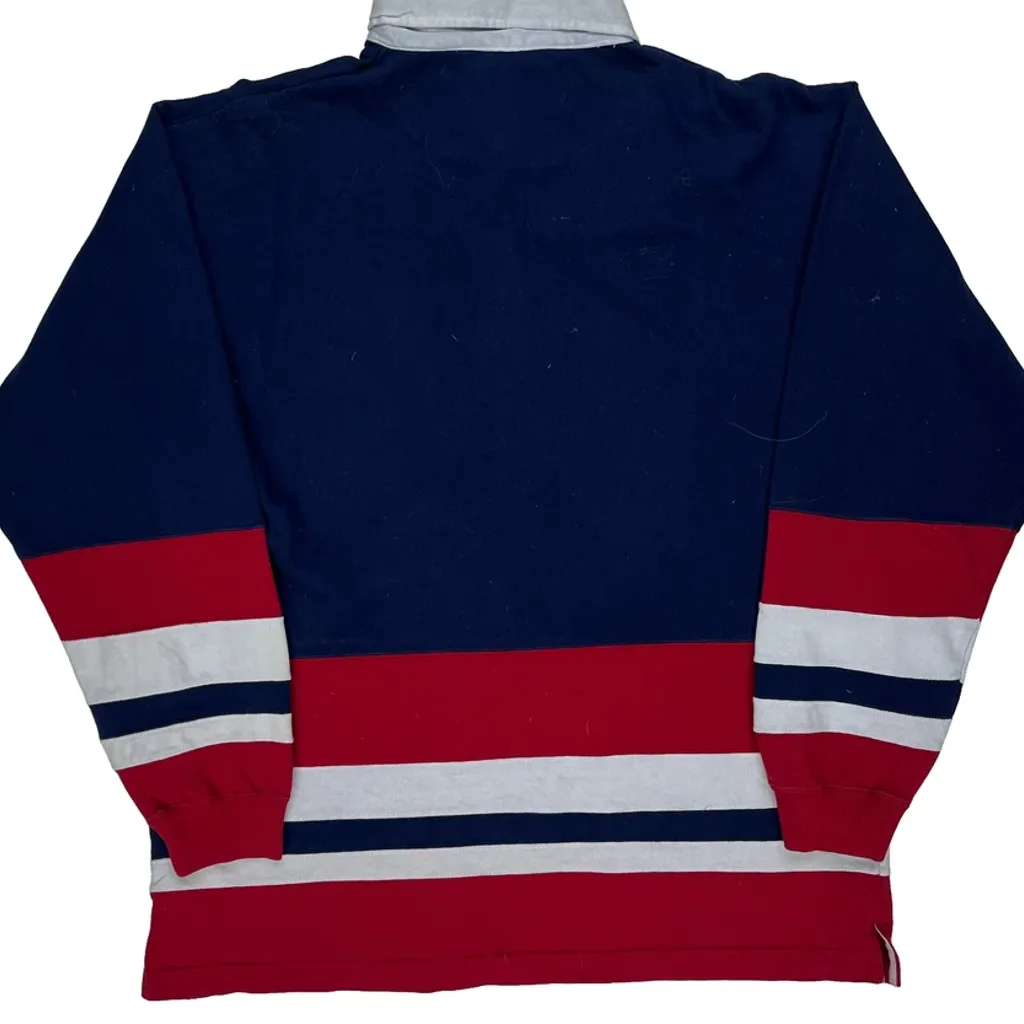 Northwest Territory Striped Rugby Shirt - Large Navy Cotton - Image 6