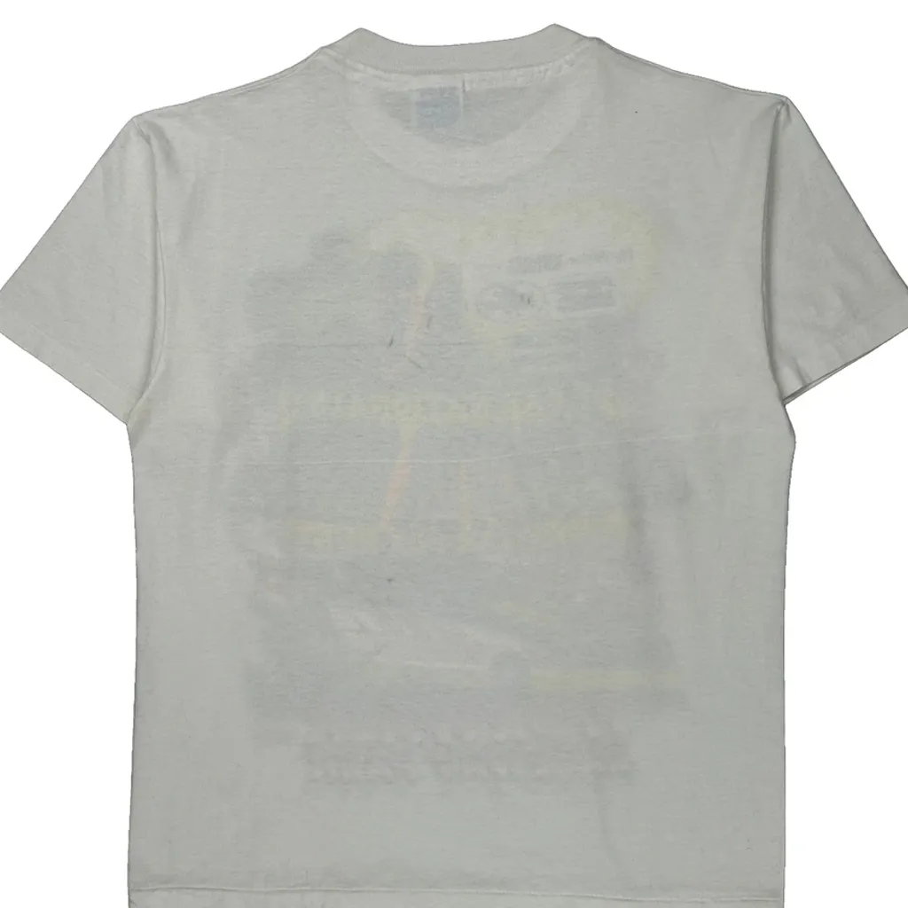 Norwalk Raceway Park Hanes Graphic T-Shirt - Medium White Cotton Blend - Image 7