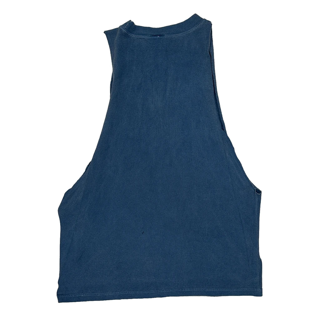 Notre Dame Irish Athletics Adidas College Tank Top - Small Blue Cotton - Image 2