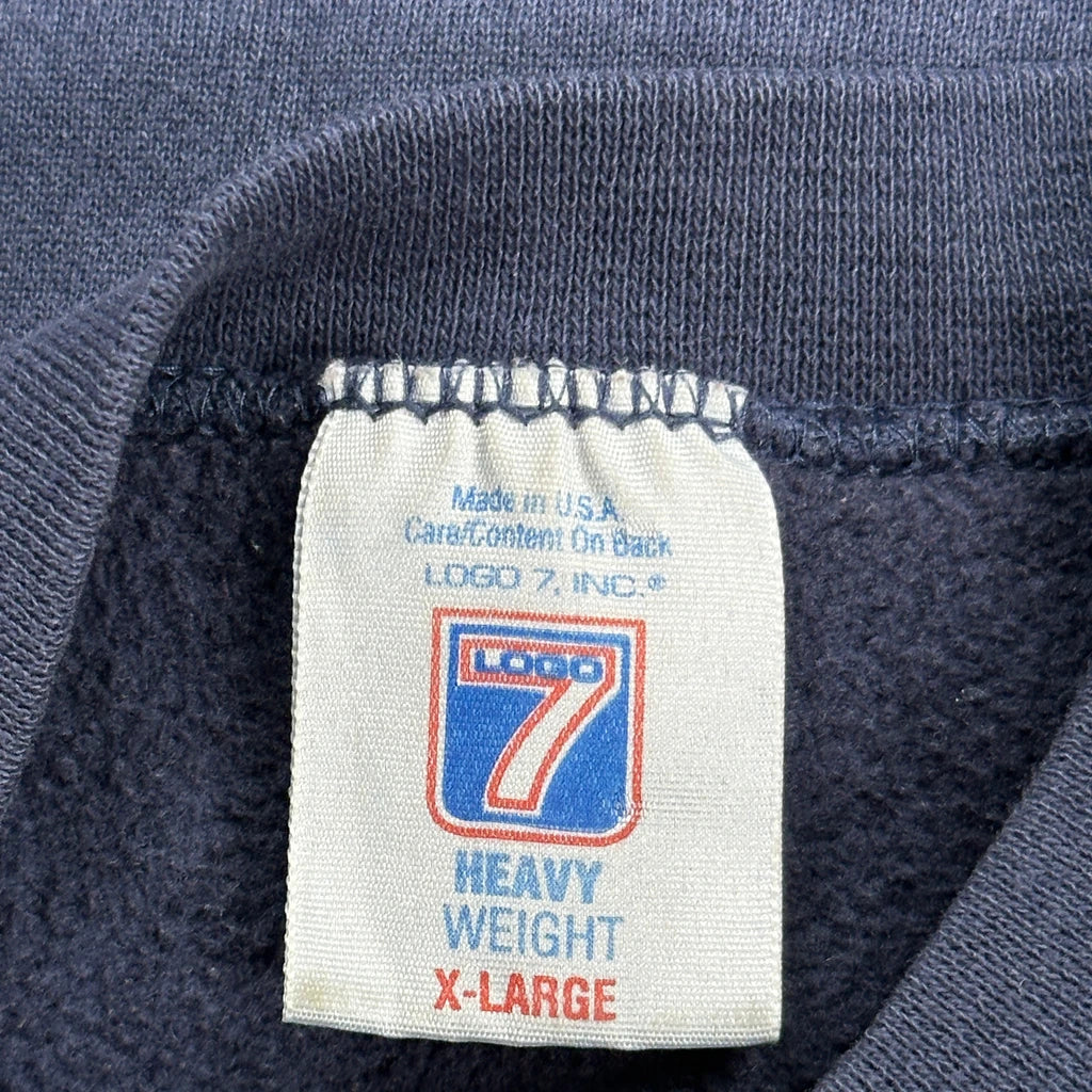 Notre Dame Logo 7 College Sweatshirt - XL Navy Cotton - Image 3